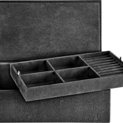 Mojoo Sting Smykkebox 33*19*10,5 Black -Pernille Corydon Butik 080020 sting jewellerybox black 33x19x15 high