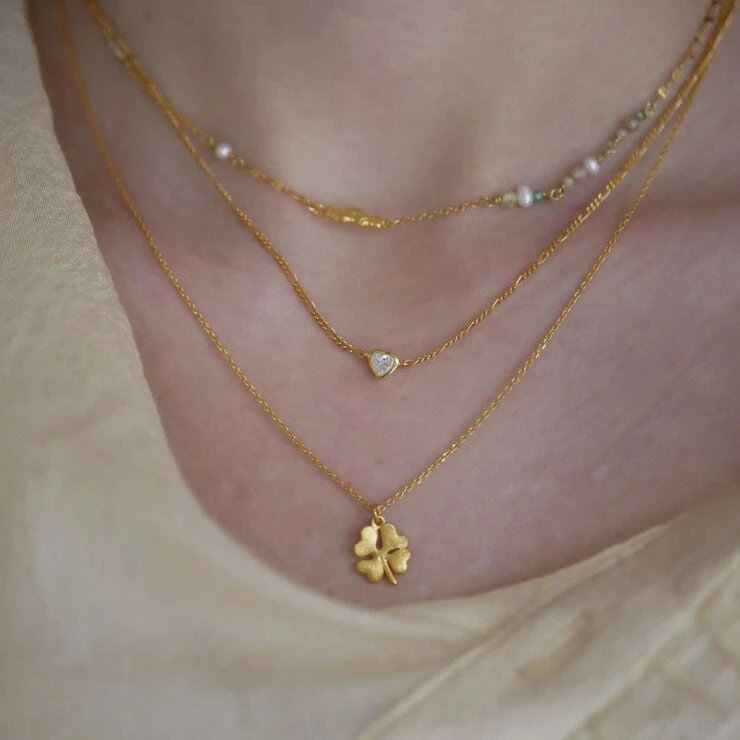 ENAMEL Copenhagen Necklace, Organic Clover 4 ENAMEL Copenhagen Necklace, Organic Clover - Billede 2