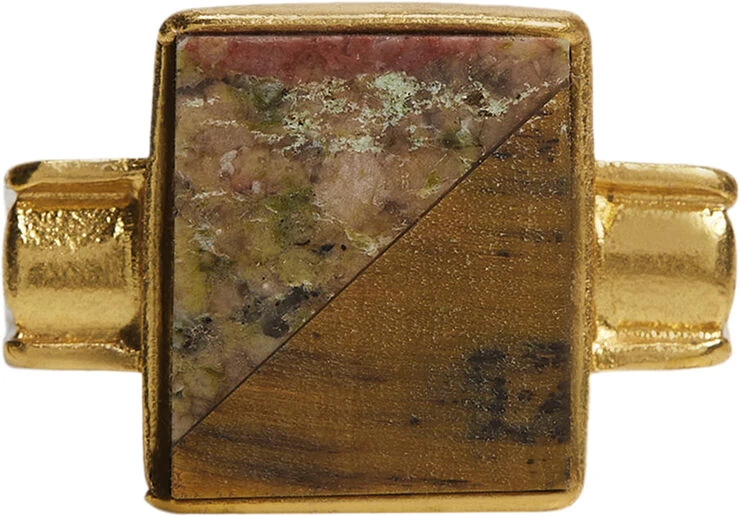 Mango Ring With Square Design 4 Mango Ring With Square Design - Billede 2