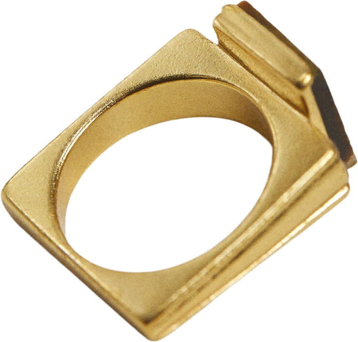 Mango Ring With Square Design 5 Mango Ring With Square Design - Billede 3