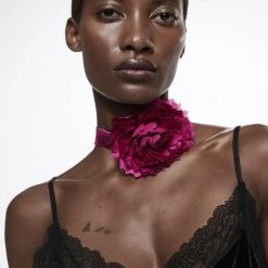 Mango Double Twisted Flower Necklace -Pernille Corydon Butik 47000173 85 99999999 01