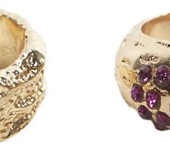 Mango Pack 2 Crystal Rings