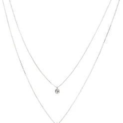 Pilgrim Halskæde : Lucia_PI : Sølvbelagt : Krystal