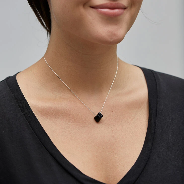 Pilgrim Halskæde, Chakra, Sølvbelagt, Sort 5 Pilgrim Halskæde, Chakra, Sølvbelagt, Sort - Billede 3