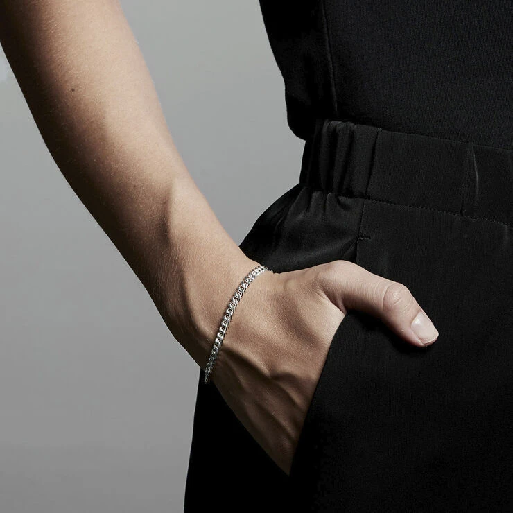 Armbånd : Fuchsia : Sølvbelagt Pilgrim Armbånd : Fuchsia : Sølvbelagt -Pernille Corydon Butik 5700560075467 1