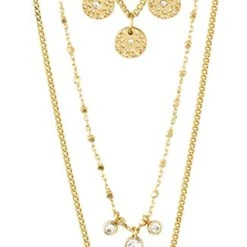 Pilgrim GOLD-PLATED LAYERED CAROL NECKLACE, 3-IN-1