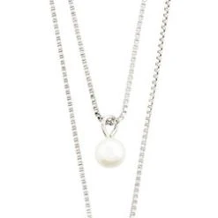 Pilgrim Halskæde : Jolene : Sølvbelagt : Hv