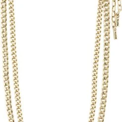 Pilgrim BLOSSOM Recycled Curb Chain Halskæde 2-i-1 Guldbelagt -Pernille Corydon Butik 5700560087491 1