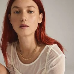 Pilgrim BLOSSOM Recycled Curb Chain Halskæde 2-i-1 Guldbelagt -Pernille Corydon Butik 5700560087491 2