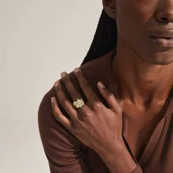 Pilgrim ENERGETIC Organisk Krystal Ring Guldbelagt 5 Pilgrim ENERGETIC Organisk Krystal Ring Guldbelagt -Pernille Corydon Butik 5700560087835 1