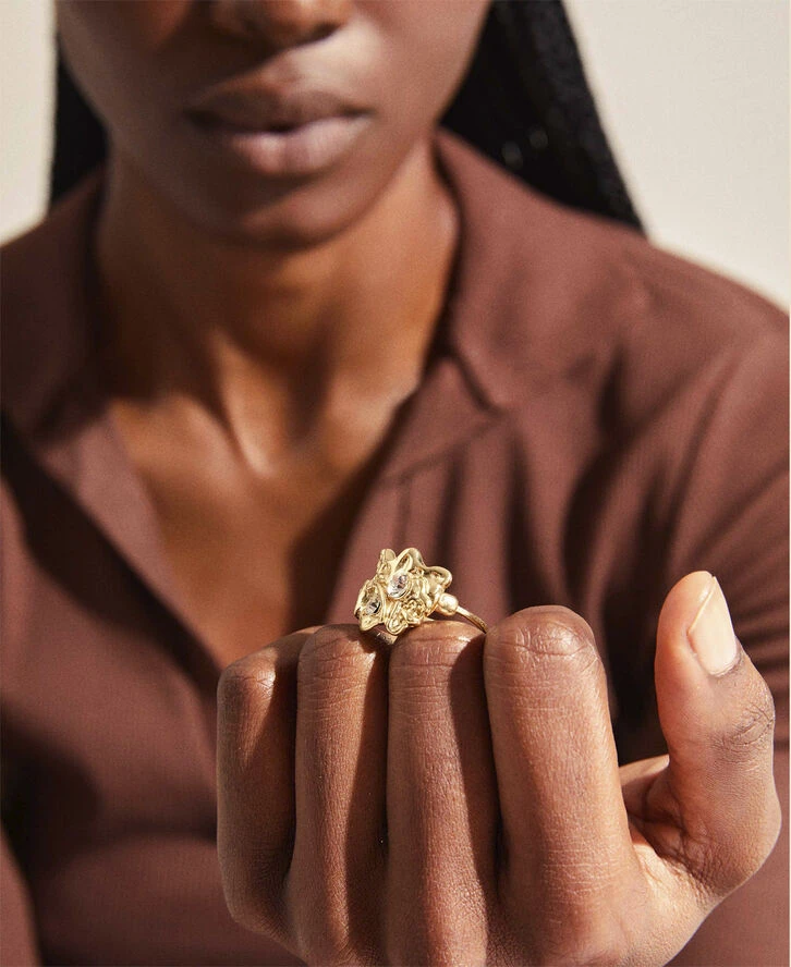 ENERGETIC organisk krystal ring guldbelagt Pilgrim ENERGETIC Organisk Krystal Ring Guldbelagt -Pernille Corydon Butik 5700560087835 3