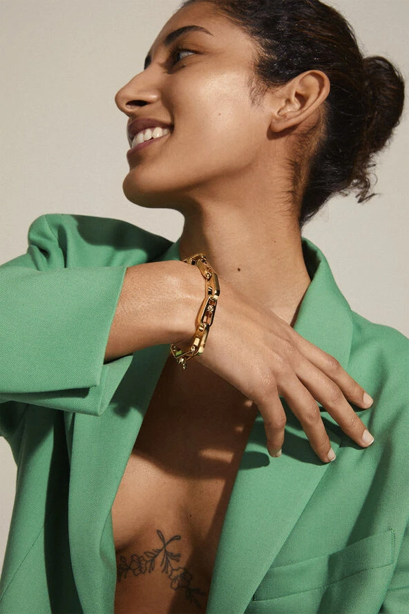 Pilgrim LOVE Chain Bracelet Gold-plated 6 Pilgrim LOVE Chain Bracelet Gold-plated - Billede 4