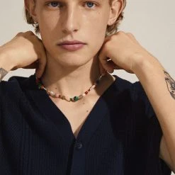 Pilgrim FREEDOM Semi Precious Stone Necklace Gold-plated -Pernille Corydon Butik 5700560090095 4