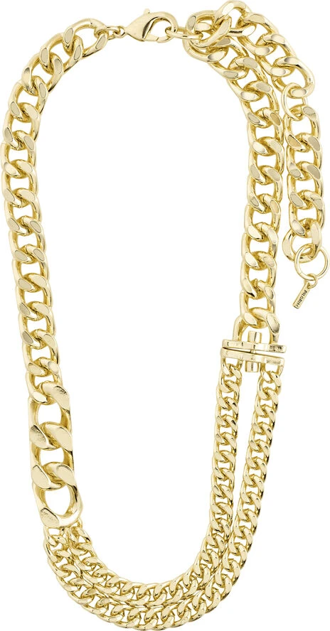 Pilgrim FRIENDS Chunky Curb Chain Necklace Gold-plated 4 Pilgrim FRIENDS Chunky Curb Chain Necklace Gold-plated - Billede 2