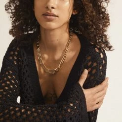 Pilgrim FRIENDS Chunky Curb Chain Necklace Gold-plated 8 Pilgrim FRIENDS Chunky Curb Chain Necklace Gold-plated -Pernille Corydon Butik 5700560092518 2