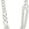 Pilgrim FRIENDS Chunky Curb Chain Necklace Silver-plated -Pernille Corydon Butik 5700560092525