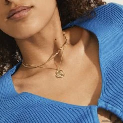 Pilgrim WILLPOWER Curb & Coin Necklace, 2-in-1 Set, Gold-plated -Pernille Corydon Butik 5700560092631 3