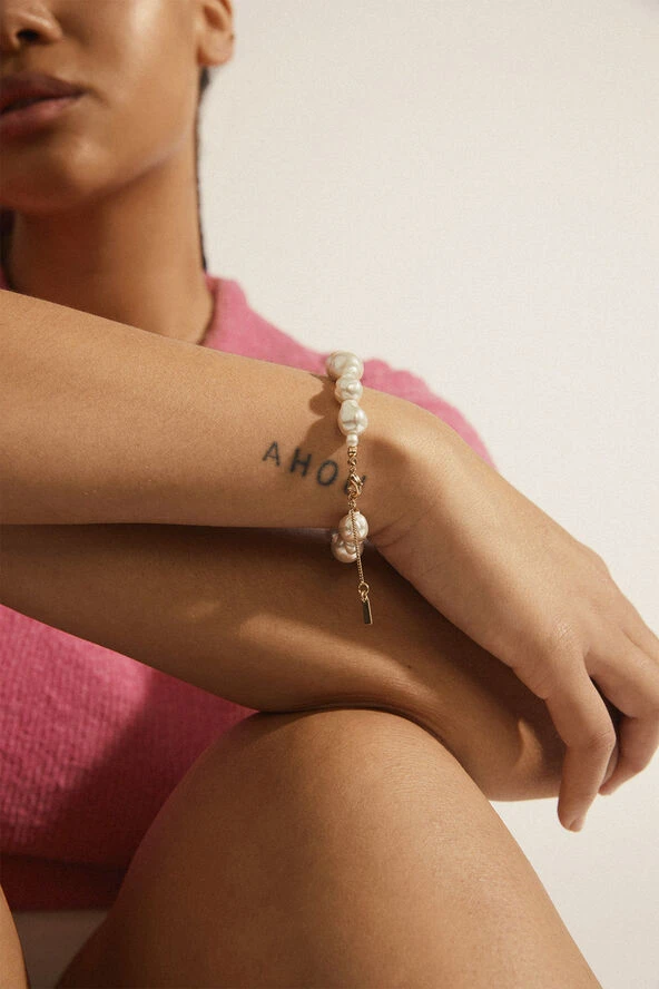 Pilgrim WILLPOWER Pearl Bracelet Gold-plated 5 Pilgrim WILLPOWER Pearl Bracelet Gold-plated - Billede 3