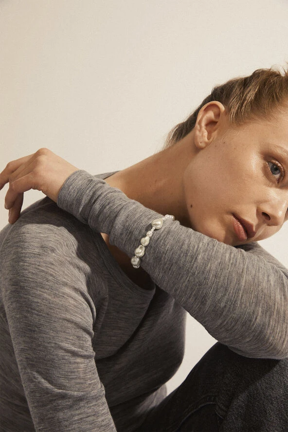 Pilgrim WILLPOWER Pearl Bracelet Silver-plated 5 Pilgrim WILLPOWER Pearl Bracelet Silver-plated - Billede 3