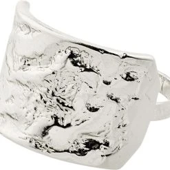 Pilgrim KINDNESS Recycled Rustic Statement Ring Silver-plated