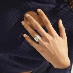 Pilgrim KINDNESS Recycled Rustic Statement Ring Silver-plated 4 Pilgrim KINDNESS Recycled Rustic Statement Ring Silver-plated -Pernille Corydon Butik 5700560092853 2