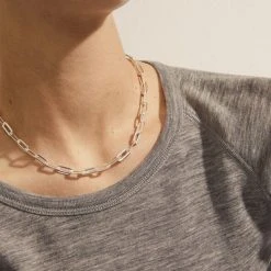 Pilgrim KINDNESS Recycled Cable Chain Necklace Silver-plated -Pernille Corydon Butik 5700560092860 5