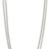 Pilgrim SOLIDARITY Recycled Snake Chain Necklace Silver-plated -Pernille Corydon Butik 5700560093010