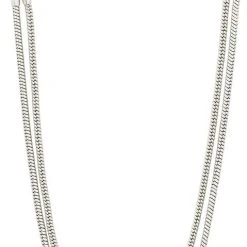 Pilgrim SOLIDARITY Recycled Snake Chain Necklace Silver-plated