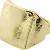 Pilgrim ANNI Rustic Signet Ring Gold-plated -Pernille Corydon Butik 5700560093263