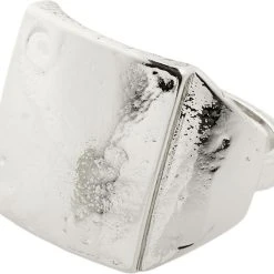 Pilgrim ANNI Rustic Signet Ring Silver-plated