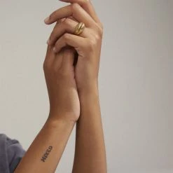 Pilgrim XENA Recycled Ring Gold-plated -Pernille Corydon Butik 5700560094963 2