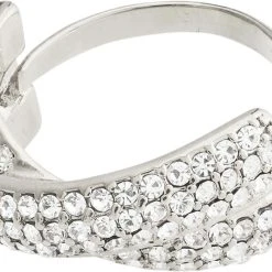 Pilgrim EDTLI Crystal Ring Silver-plated