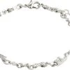 Pilgrim HALLIE Organic Shaped Crystal Bracelet Silver-plated -Pernille Corydon Butik 5700560095243