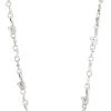 Pilgrim HALLIE Organic Shaped Crystal Necklace Silver-plated -Pernille Corydon Butik 5700560095250
