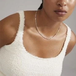 Pilgrim HALLIE Organic Shaped Crystal Necklace Silver-plated -Pernille Corydon Butik 5700560095250 2