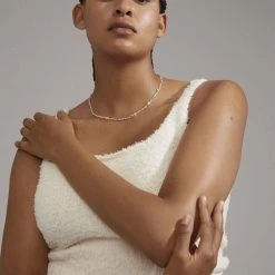 Pilgrim HALLIE Organic Shaped Crystal Necklace Silver-plated -Pernille Corydon Butik 5700560095250 3