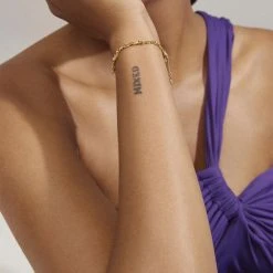 Pilgrim HALLIE Organic Shaped Crystal Bracelet Gold-plated -Pernille Corydon Butik 5700560095274 2