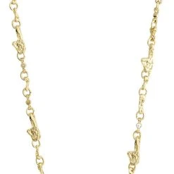 Pilgrim HALLIE Organic Shaped Crystal Necklace Gold-plated