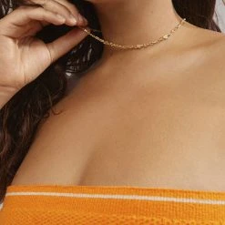 Pilgrim HALLIE Organic Shaped Crystal Necklace Gold-plated -Pernille Corydon Butik 5700560095281 3