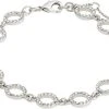 Pilgrim ROGUE Recycled Crystal Halo Bracelet Silver-plated -Pernille Corydon Butik 5700560095380