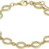 Pilgrim ROGUE Recycled Crystal Halo Bracelet Gold-plated -Pernille Corydon Butik 5700560095427