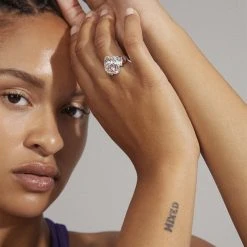 Pilgrim ANNE-SOPHIE Recycled Crystal Ring Silver-plated -Pernille Corydon Butik 5700560095533 m2