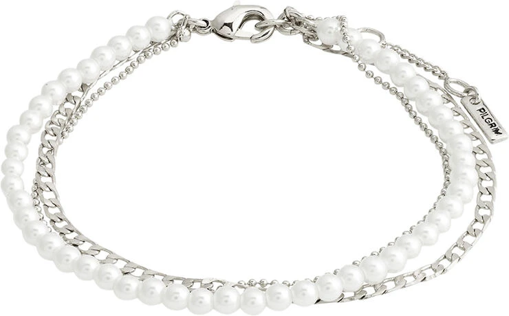 BAKER bracelet 3-in-1 set silver-plated Pilgrim BAKER Bracelet 3-in-1 Set Silver-plated -Pernille Corydon Butik 5700560095809