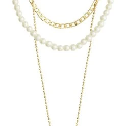 Pilgrim BAKER Necklace 3-in-1 Set Gold-plated