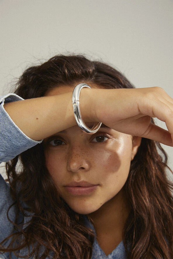 Pilgrim BE Bangle Bracelet Silver-plated 5 Pilgrim BE Bangle Bracelet Silver-plated - Billede 3