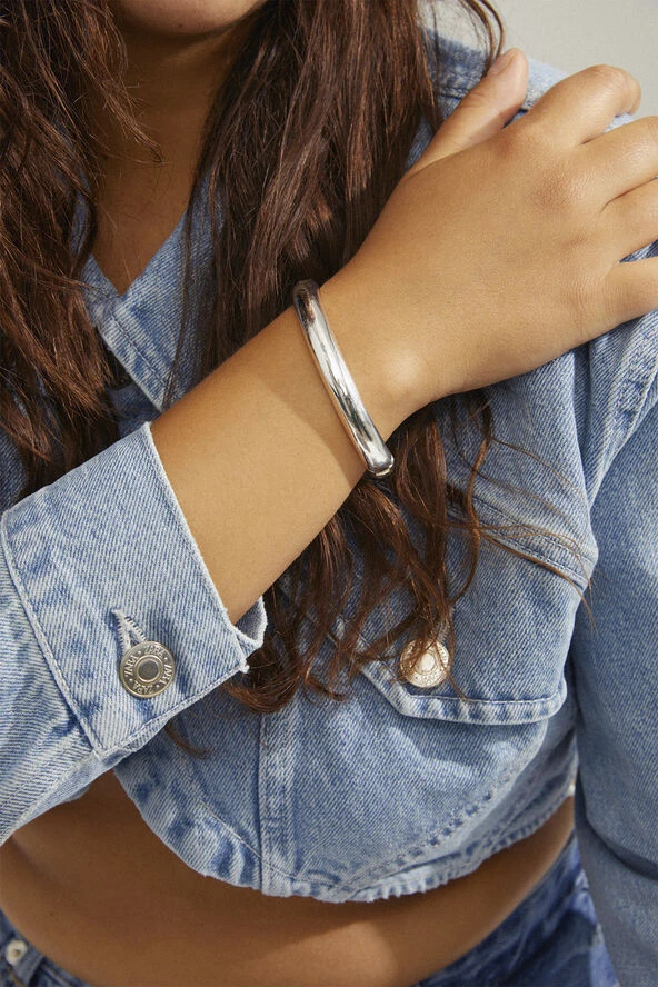 Pilgrim BE Bangle Bracelet Silver-plated 6 Pilgrim BE Bangle Bracelet Silver-plated - Billede 4