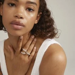 Pilgrim BE Ring 3-in-1 Set Silver-plated -Pernille Corydon Butik 5700560096028 m2