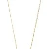 Pilgrim BREATHE Recycled Crystal Coin Necklace Gold-plated