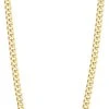 Pilgrim BREATHE Recycled Curb Chain Necklace Gold-plated -Pernille Corydon Butik 5700560096127