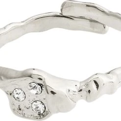 Pilgrim BREATHE Recycled Crystal Ring Silver-plated